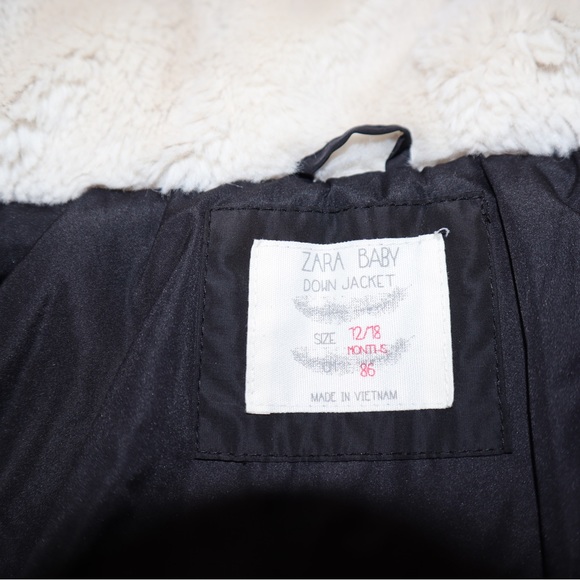 ⚡️⚡️⚡️⚡️Zara 12-18 black down coat - Picture 4 of 7